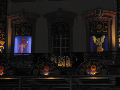 02 das Gengenbacher Rathaus als Adventskalender